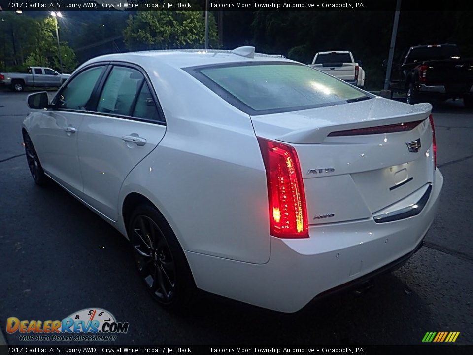 2017 Cadillac ATS Luxury AWD Crystal White Tricoat / Jet Black Photo #5