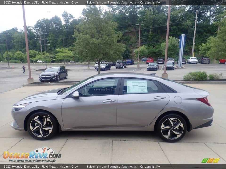 2023 Hyundai Elantra SEL Fluid Metal / Medium Gray Photo #6