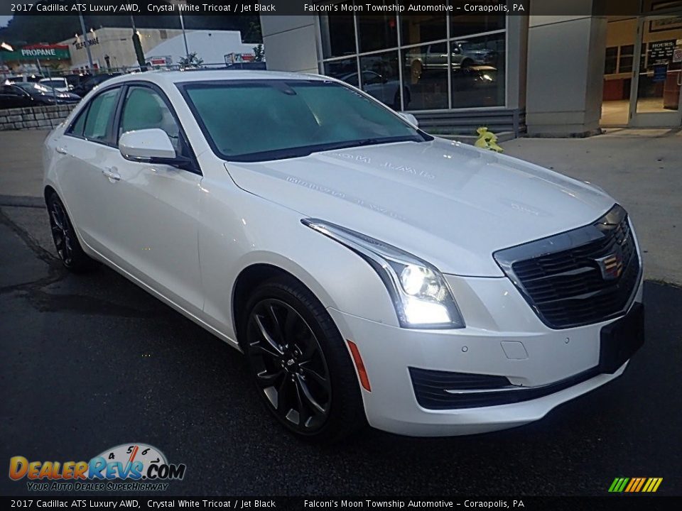 Crystal White Tricoat 2017 Cadillac ATS Luxury AWD Photo #9