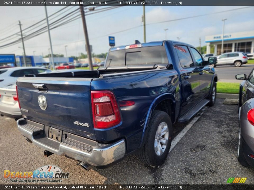 2021 Ram 1500 Laramie Crew Cab 4x4 Patriot Blue Pearl / Black Photo #3