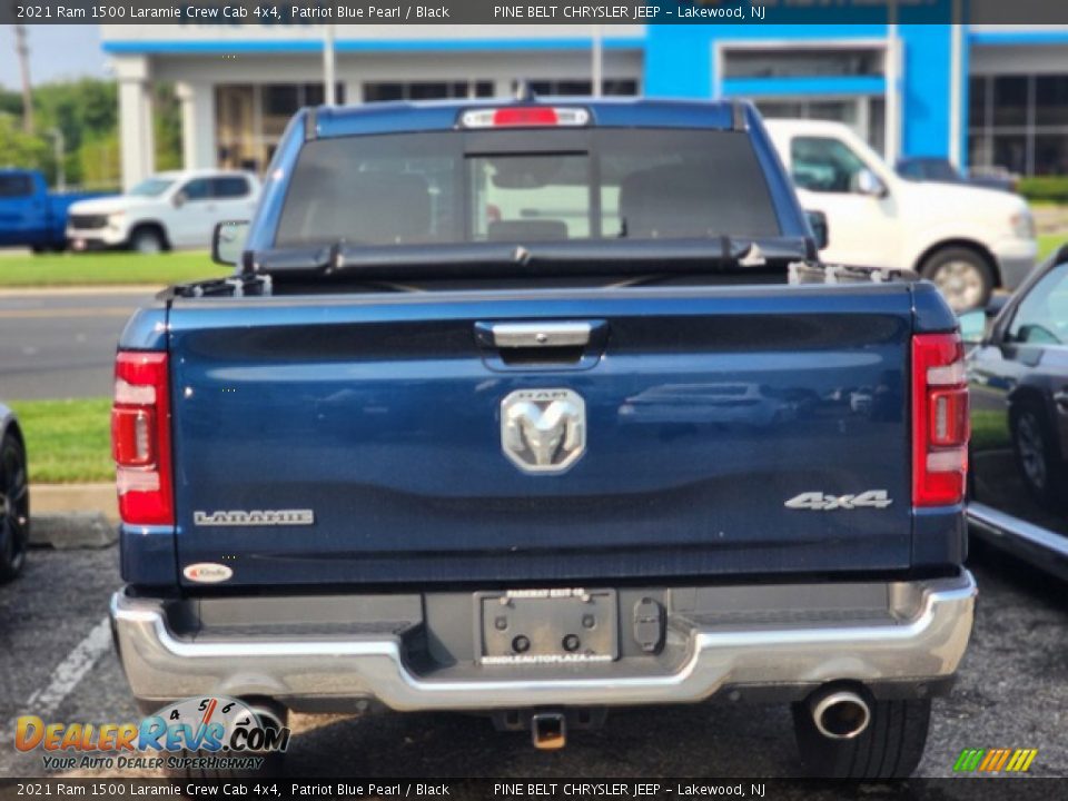 2021 Ram 1500 Laramie Crew Cab 4x4 Patriot Blue Pearl / Black Photo #4