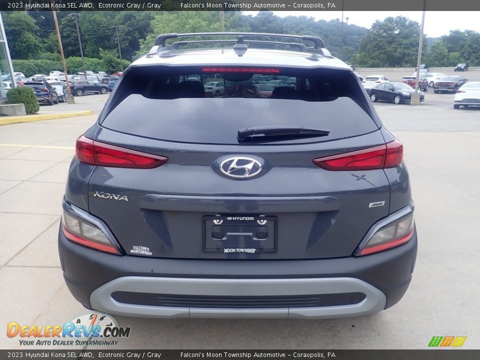 2023 Hyundai Kona SEL AWD Ecotronic Gray / Gray Photo #3