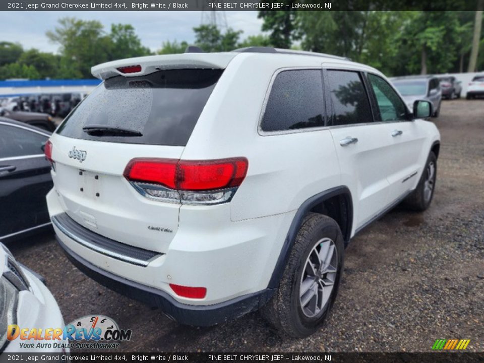 2021 Jeep Grand Cherokee Limited 4x4 Bright White / Black Photo #3