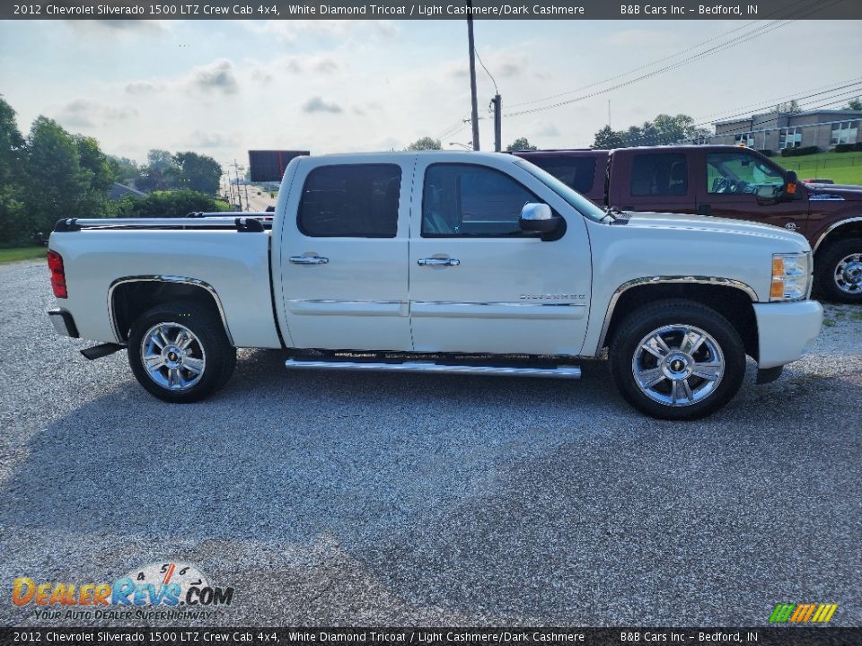 2012 Chevrolet Silverado 1500 LTZ Crew Cab 4x4 White Diamond Tricoat / Light Cashmere/Dark Cashmere Photo #1