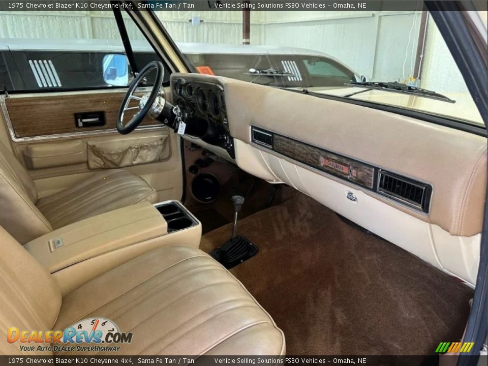 Tan Interior - 1975 Chevrolet Blazer K10 Cheyenne 4x4 Photo #7