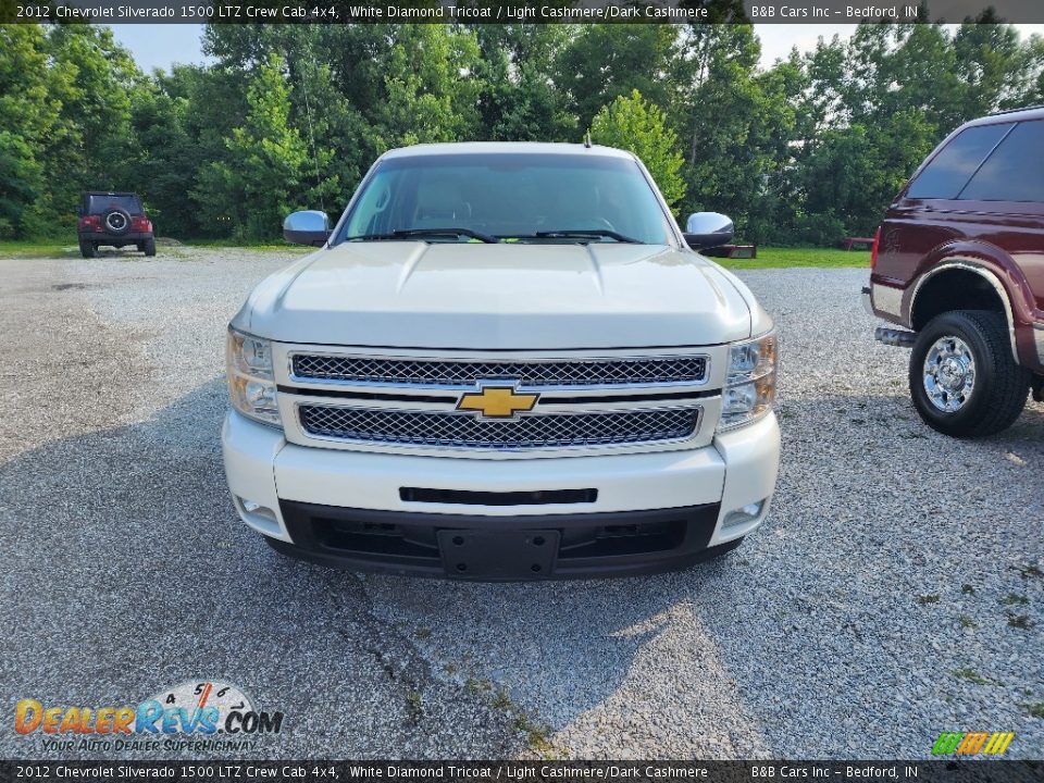 2012 Chevrolet Silverado 1500 LTZ Crew Cab 4x4 White Diamond Tricoat / Light Cashmere/Dark Cashmere Photo #3