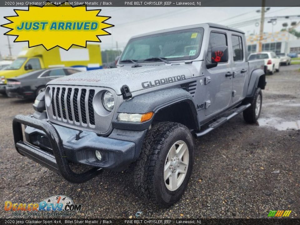 2020 Jeep Gladiator Sport 4x4 Billet Silver Metallic / Black Photo #1