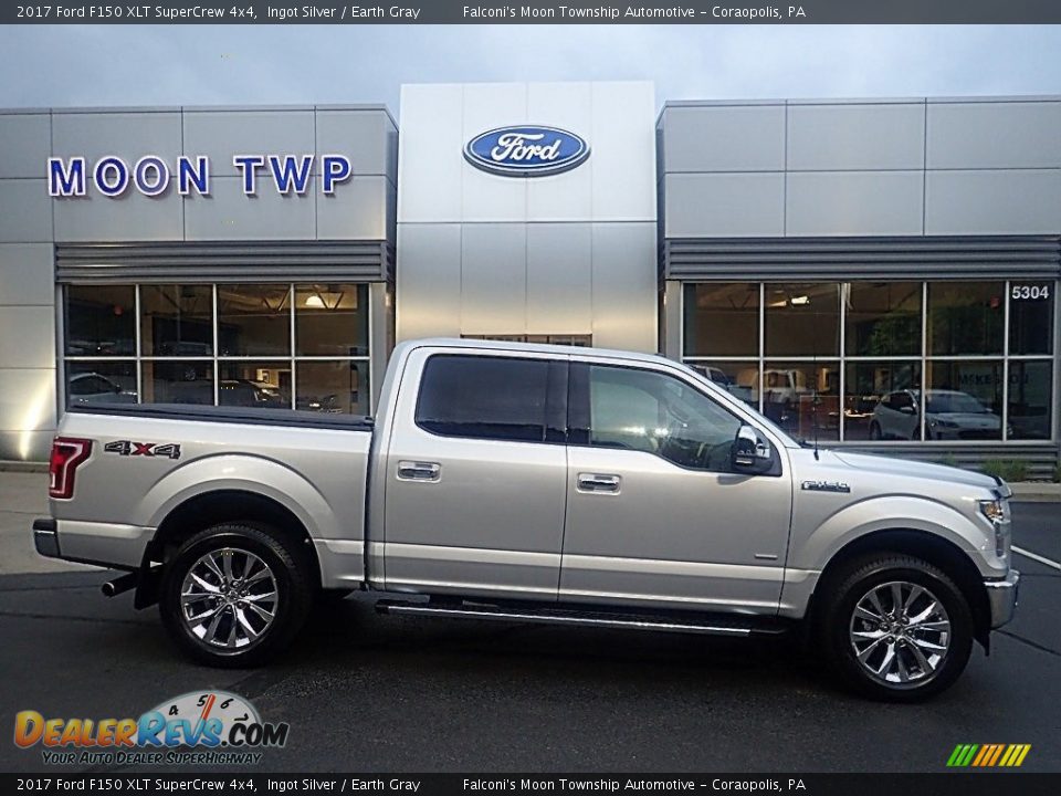 2017 Ford F150 XLT SuperCrew 4x4 Ingot Silver / Earth Gray Photo #1