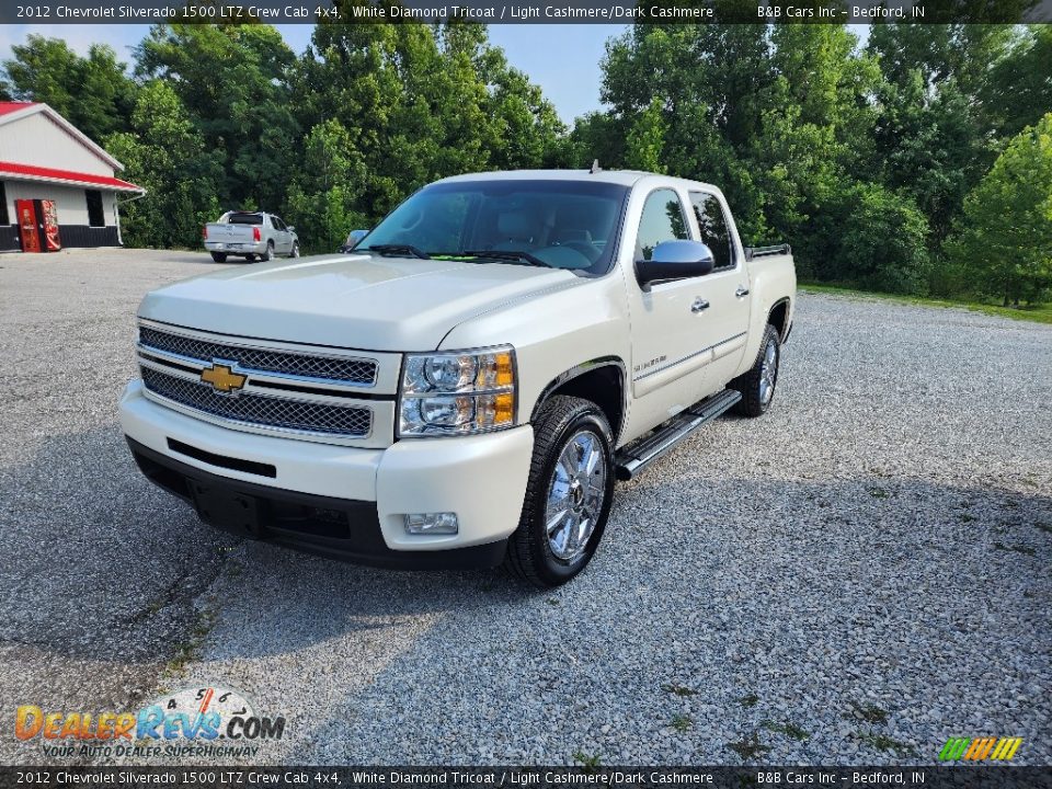 2012 Chevrolet Silverado 1500 LTZ Crew Cab 4x4 White Diamond Tricoat / Light Cashmere/Dark Cashmere Photo #4