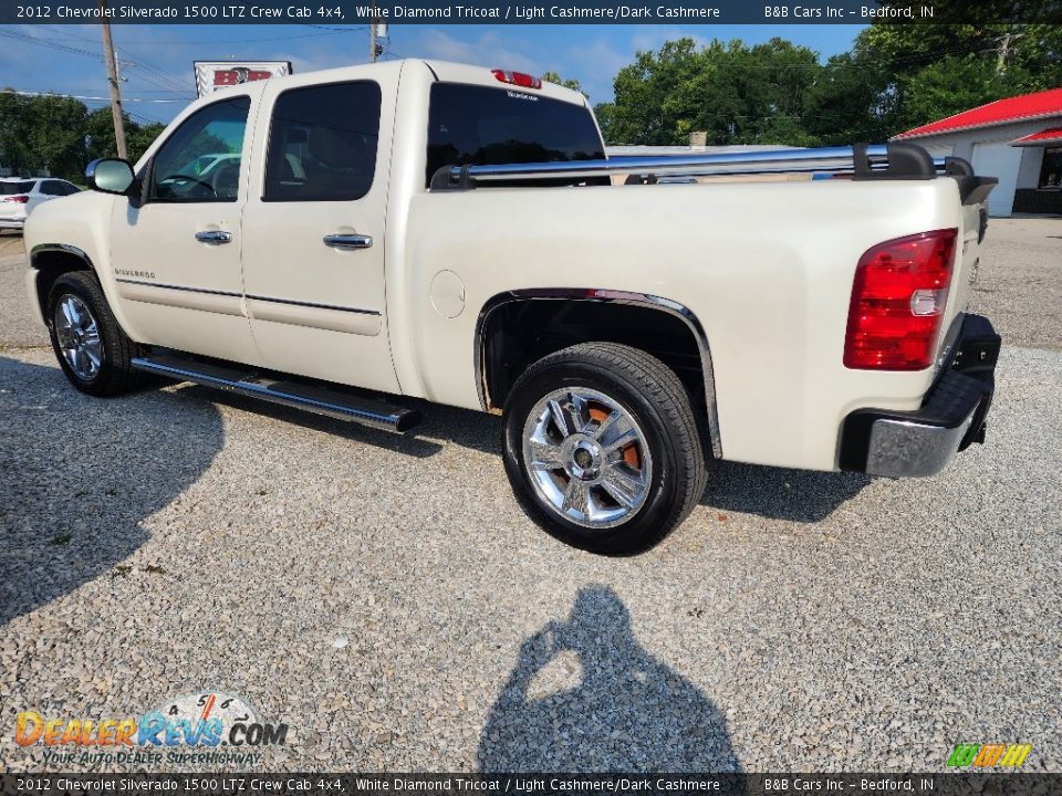 2012 Chevrolet Silverado 1500 LTZ Crew Cab 4x4 White Diamond Tricoat / Light Cashmere/Dark Cashmere Photo #5