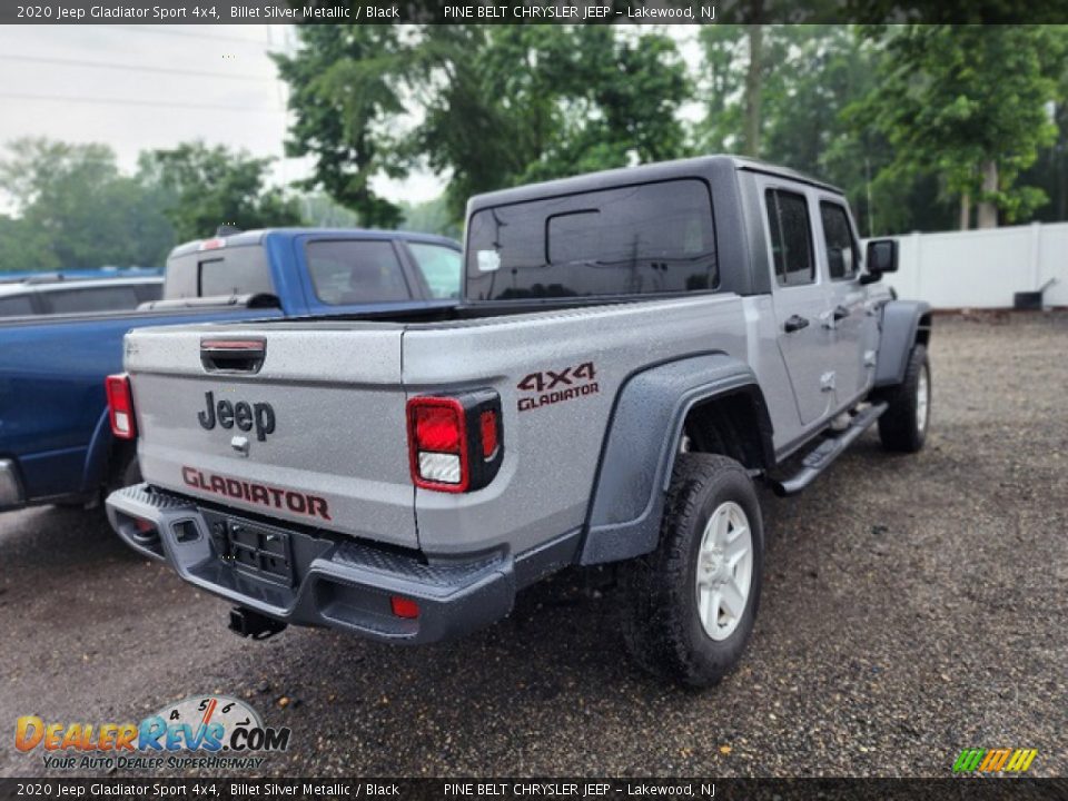 2020 Jeep Gladiator Sport 4x4 Billet Silver Metallic / Black Photo #3