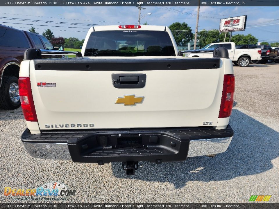 2012 Chevrolet Silverado 1500 LTZ Crew Cab 4x4 White Diamond Tricoat / Light Cashmere/Dark Cashmere Photo #6