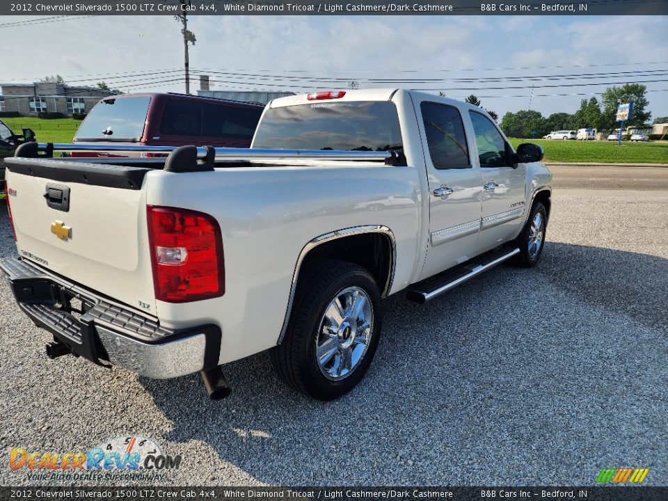 2012 Chevrolet Silverado 1500 LTZ Crew Cab 4x4 White Diamond Tricoat / Light Cashmere/Dark Cashmere Photo #7