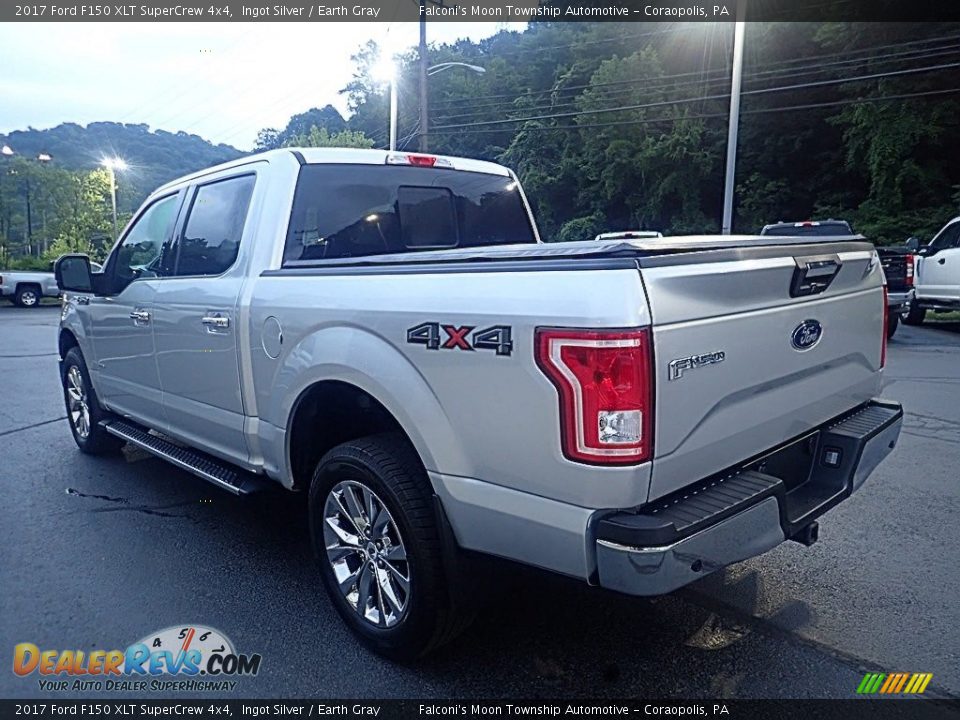 2017 Ford F150 XLT SuperCrew 4x4 Ingot Silver / Earth Gray Photo #5