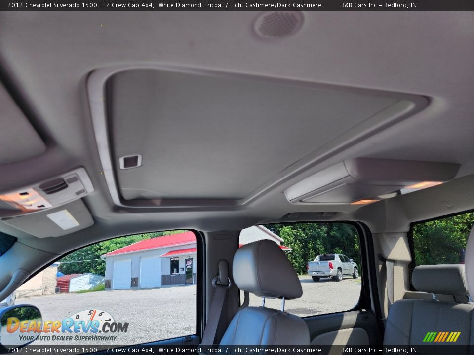 2012 Chevrolet Silverado 1500 LTZ Crew Cab 4x4 White Diamond Tricoat / Light Cashmere/Dark Cashmere Photo #10