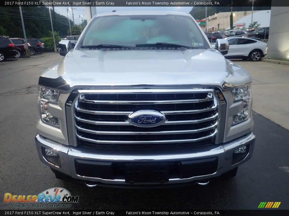 2017 Ford F150 XLT SuperCrew 4x4 Ingot Silver / Earth Gray Photo #8