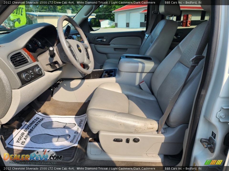 2012 Chevrolet Silverado 1500 LTZ Crew Cab 4x4 White Diamond Tricoat / Light Cashmere/Dark Cashmere Photo #11