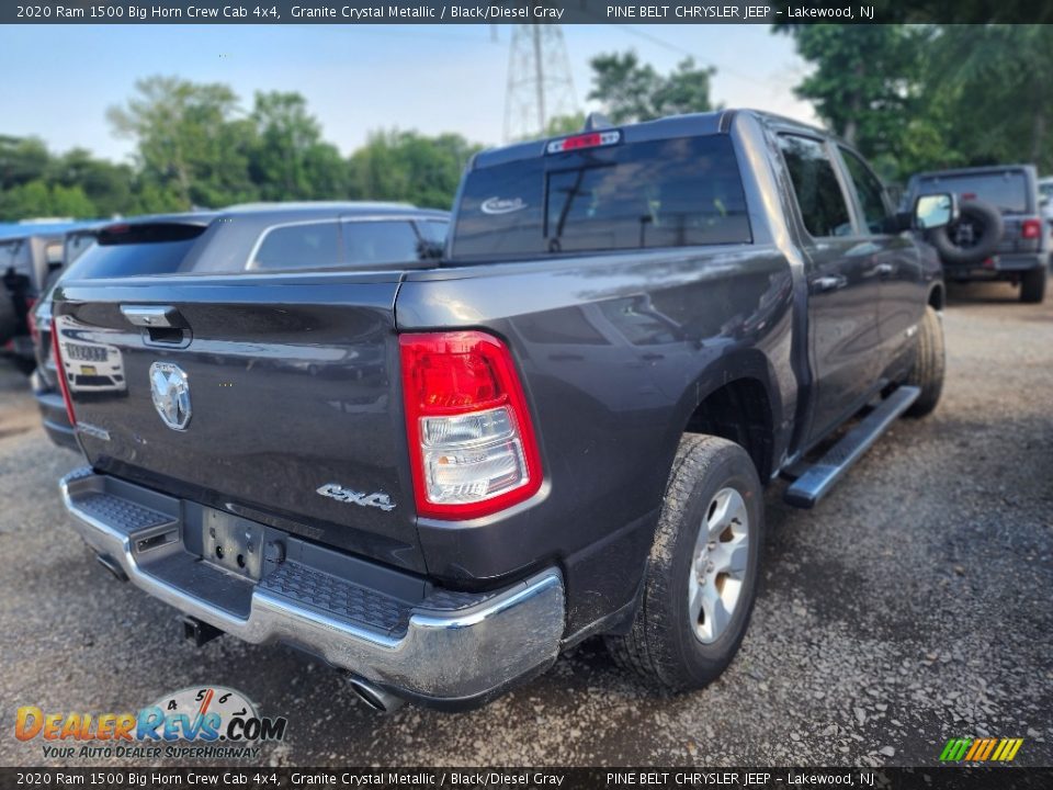 2020 Ram 1500 Big Horn Crew Cab 4x4 Granite Crystal Metallic / Black/Diesel Gray Photo #3