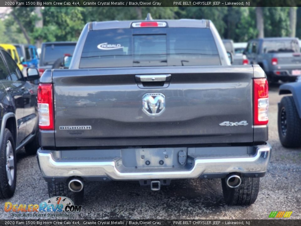 2020 Ram 1500 Big Horn Crew Cab 4x4 Granite Crystal Metallic / Black/Diesel Gray Photo #4
