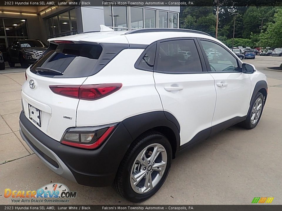 2023 Hyundai Kona SEL AWD Lunar White / Black Photo #2