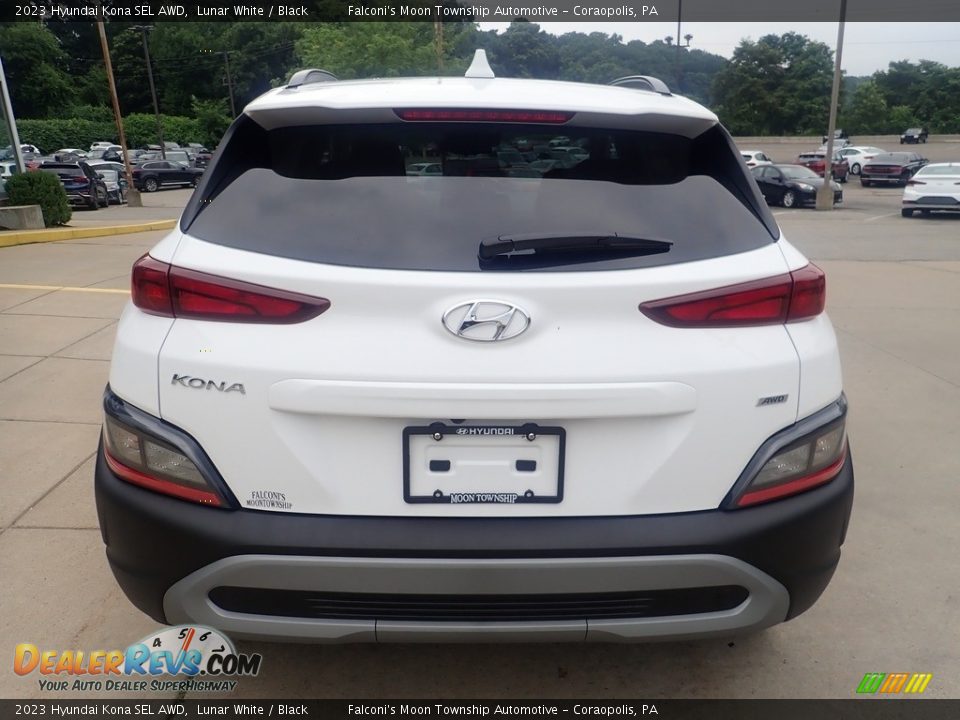 2023 Hyundai Kona SEL AWD Lunar White / Black Photo #3