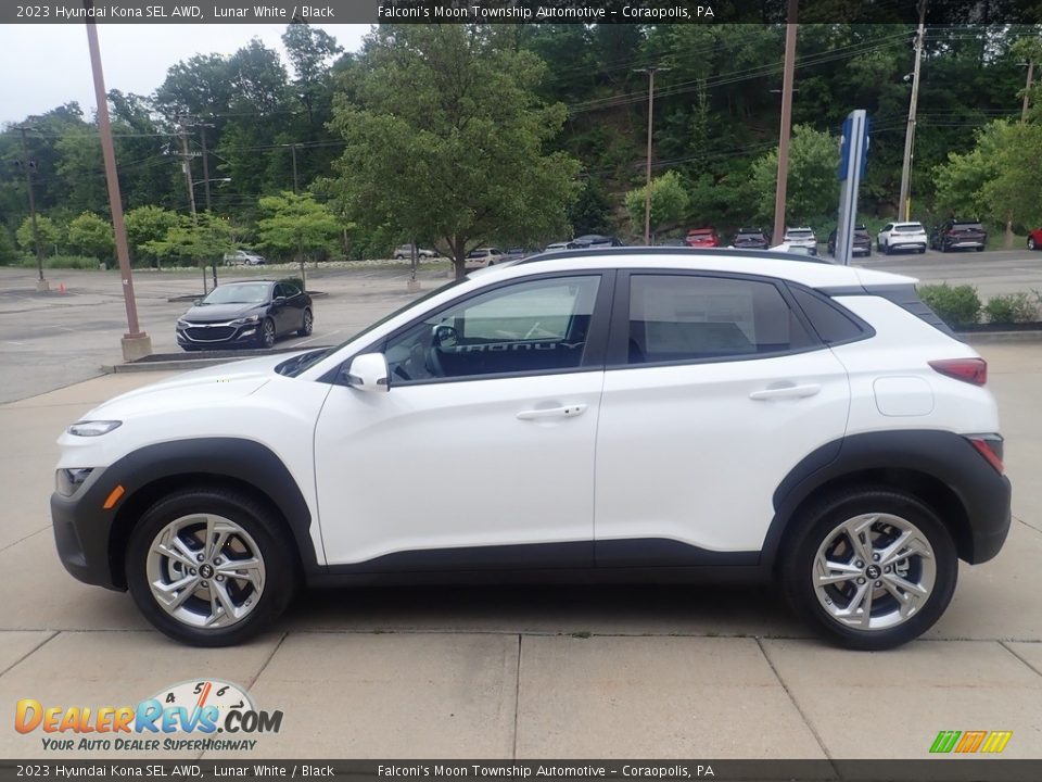 2023 Hyundai Kona SEL AWD Lunar White / Black Photo #6