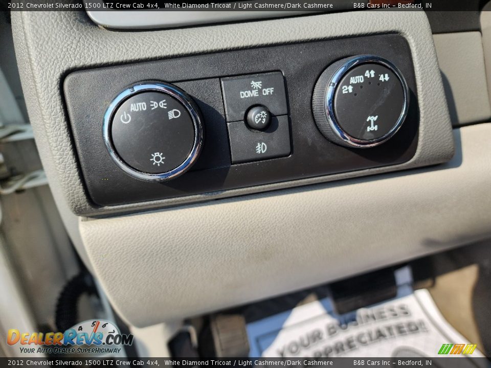 2012 Chevrolet Silverado 1500 LTZ Crew Cab 4x4 White Diamond Tricoat / Light Cashmere/Dark Cashmere Photo #18