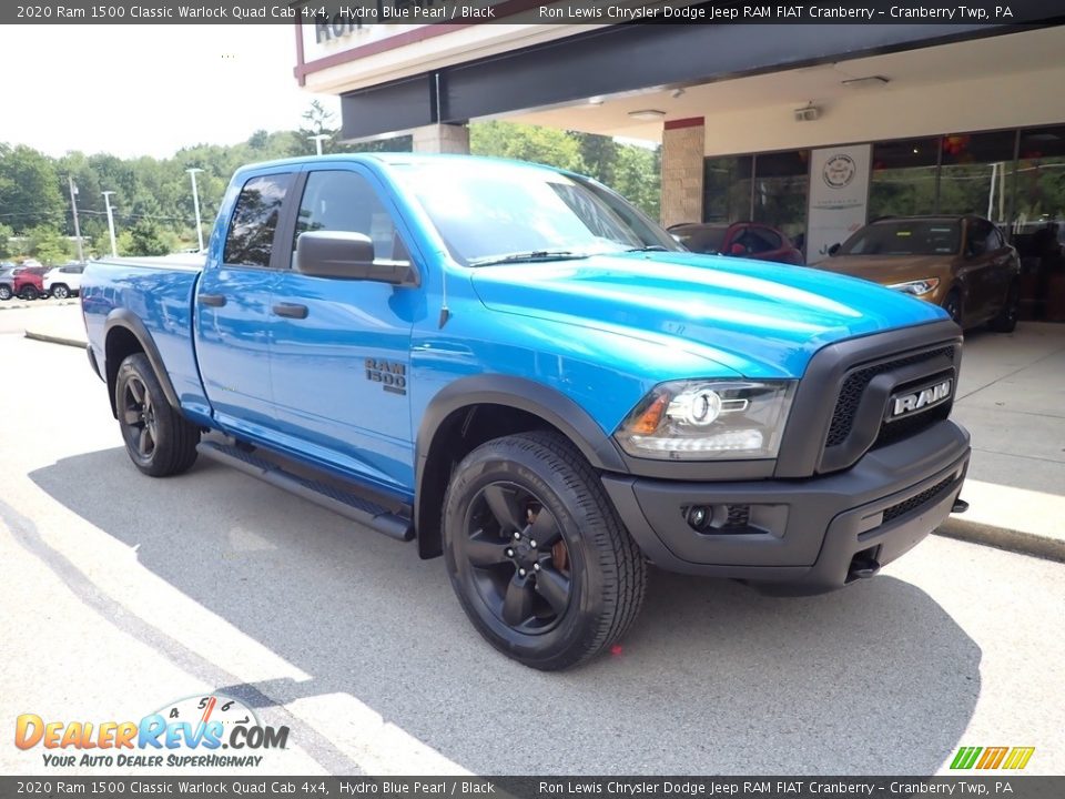 2020 Ram 1500 Classic Warlock Quad Cab 4x4 Hydro Blue Pearl / Black Photo #2