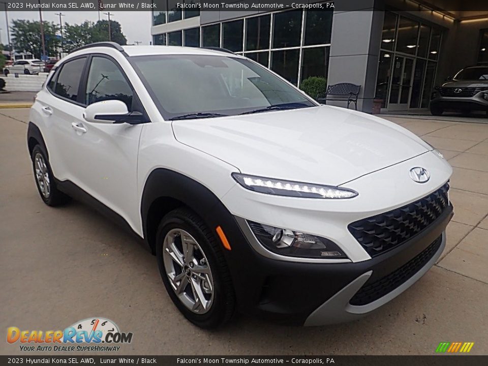 2023 Hyundai Kona SEL AWD Lunar White / Black Photo #9