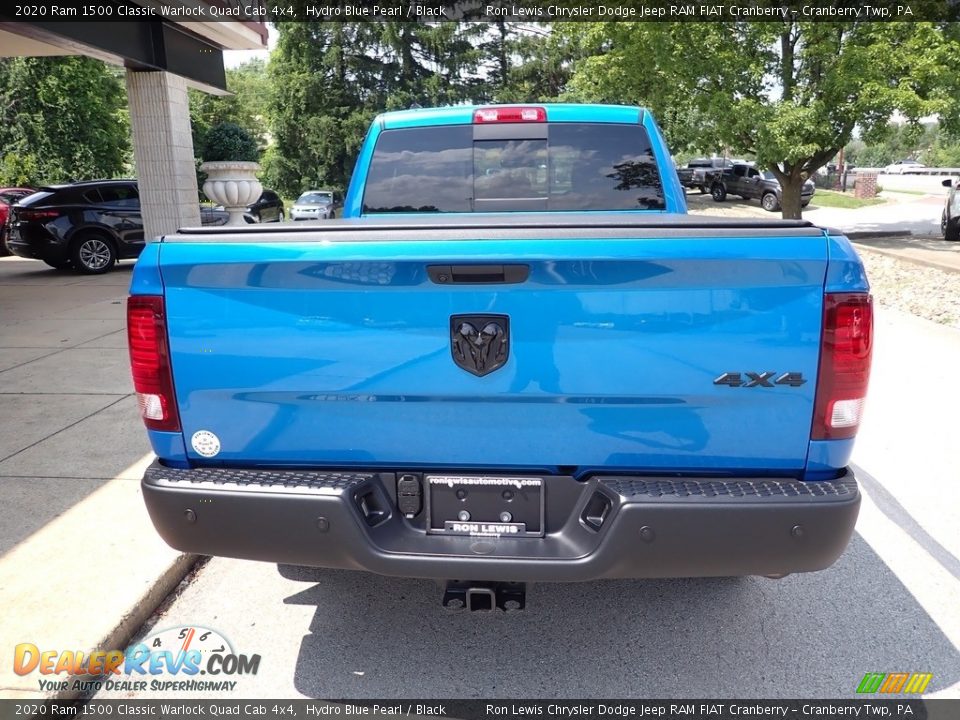 2020 Ram 1500 Classic Warlock Quad Cab 4x4 Hydro Blue Pearl / Black Photo #7