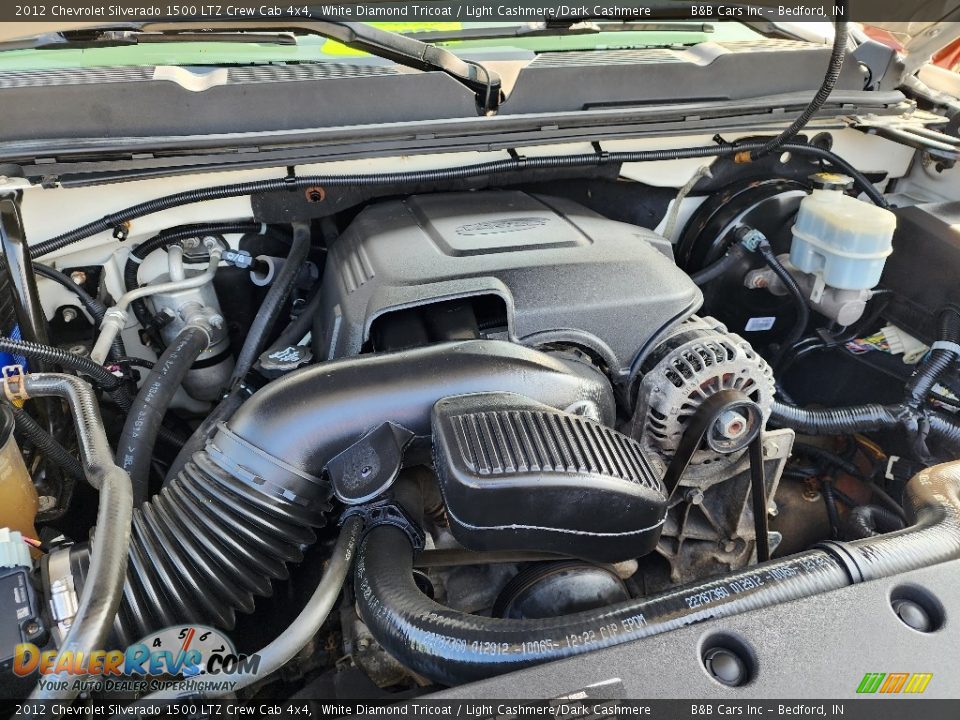 2012 Chevrolet Silverado 1500 LTZ Crew Cab 4x4 White Diamond Tricoat / Light Cashmere/Dark Cashmere Photo #25