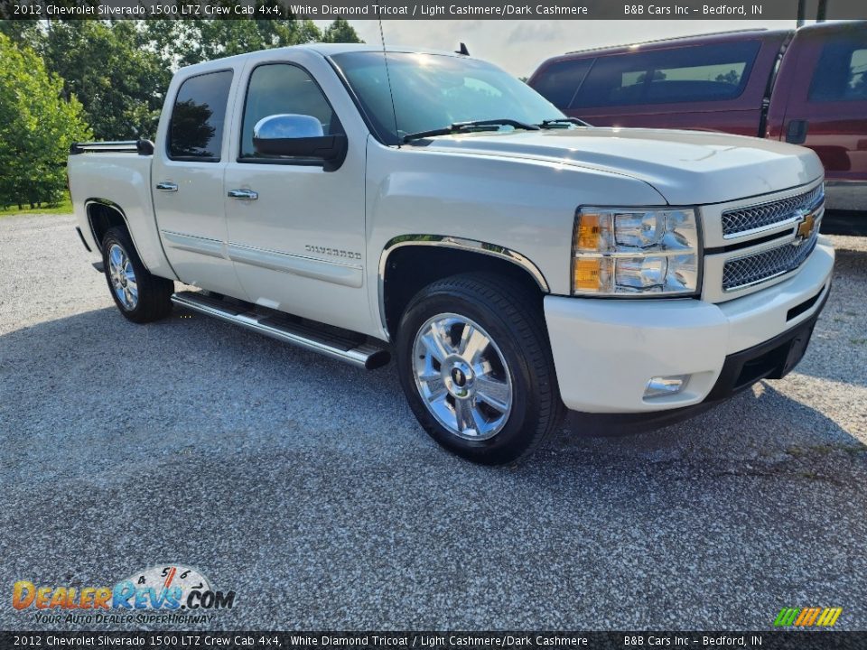 2012 Chevrolet Silverado 1500 LTZ Crew Cab 4x4 White Diamond Tricoat / Light Cashmere/Dark Cashmere Photo #26