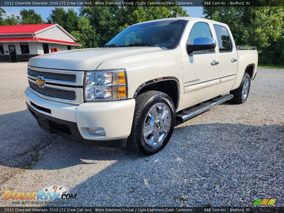 2012 Chevrolet Silverado 1500 LTZ Crew Cab 4x4 White Diamond Tricoat / Light Cashmere/Dark Cashmere Photo #27