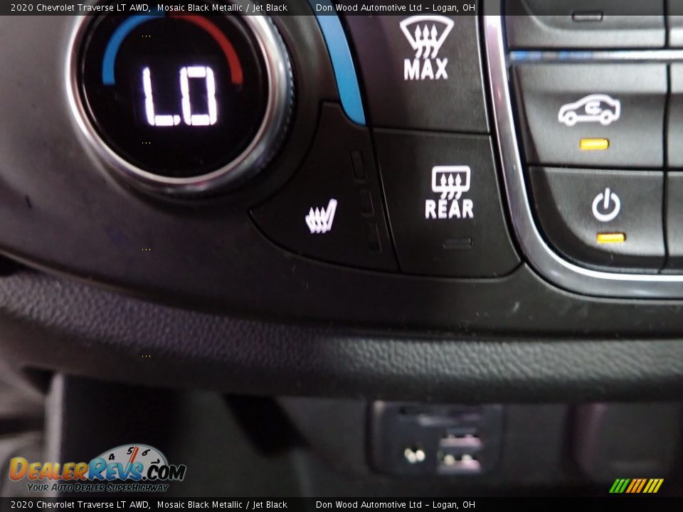 2020 Chevrolet Traverse LT AWD Mosaic Black Metallic / Jet Black Photo #7
