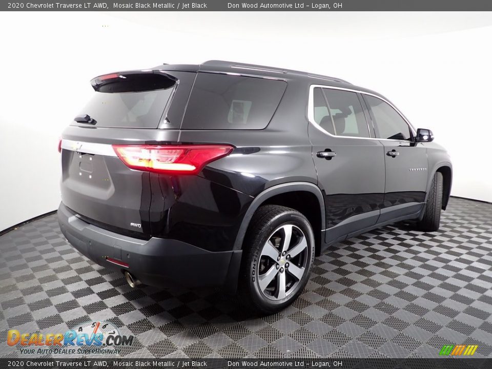2020 Chevrolet Traverse LT AWD Mosaic Black Metallic / Jet Black Photo #14