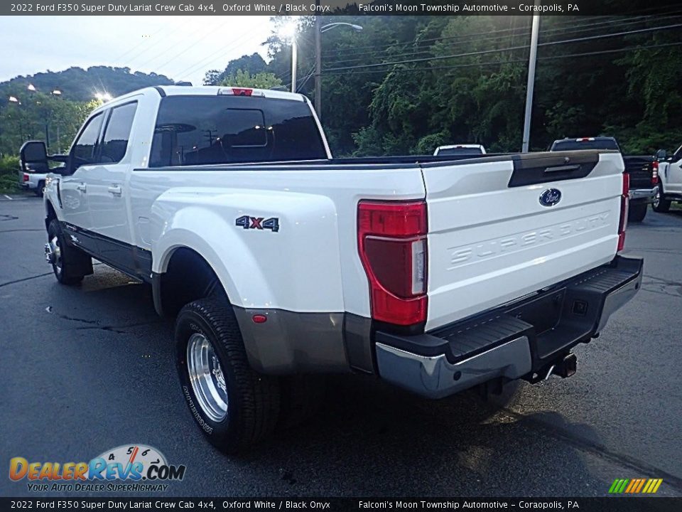 2022 Ford F350 Super Duty Lariat Crew Cab 4x4 Oxford White / Black Onyx Photo #4