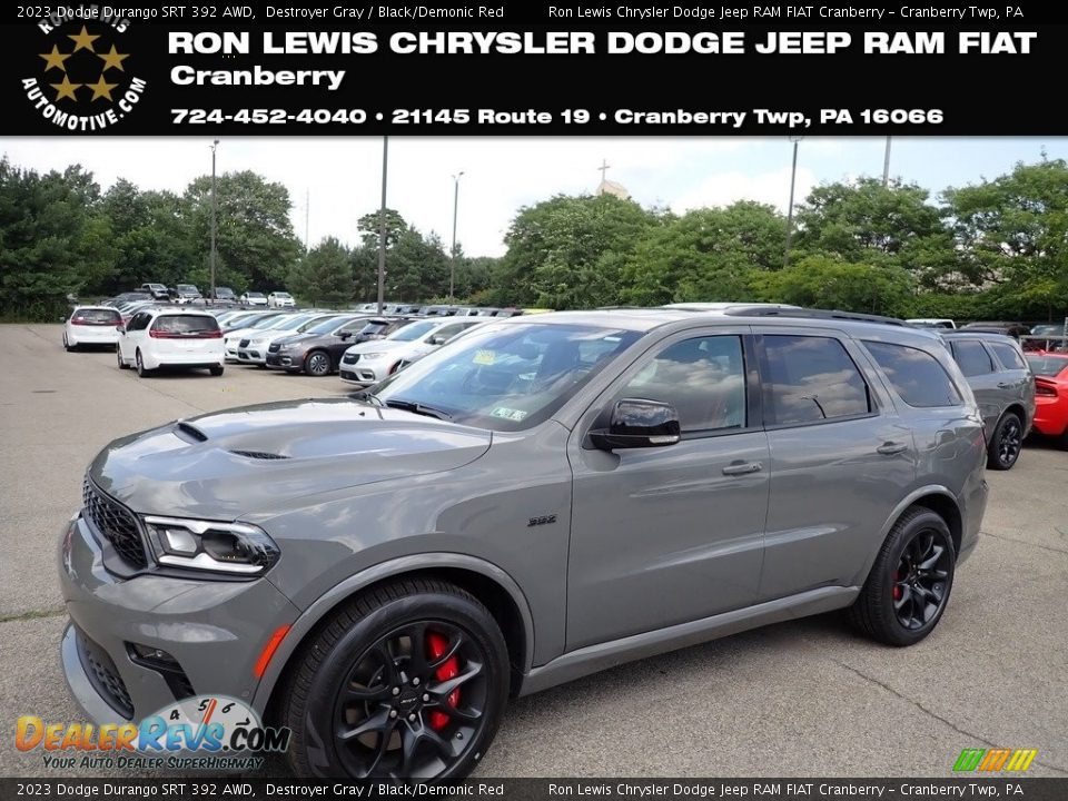 2023 Dodge Durango SRT 392 AWD Destroyer Gray / Black/Demonic Red Photo #1
