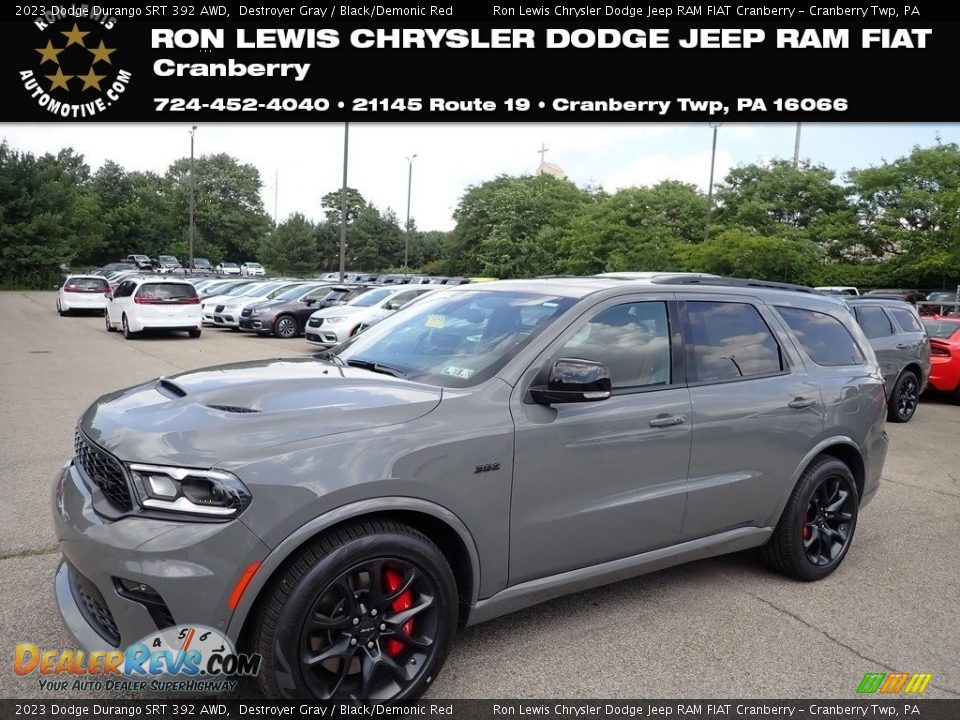 2023 Dodge Durango SRT 392 AWD Destroyer Gray / Black/Demonic Red Photo #1