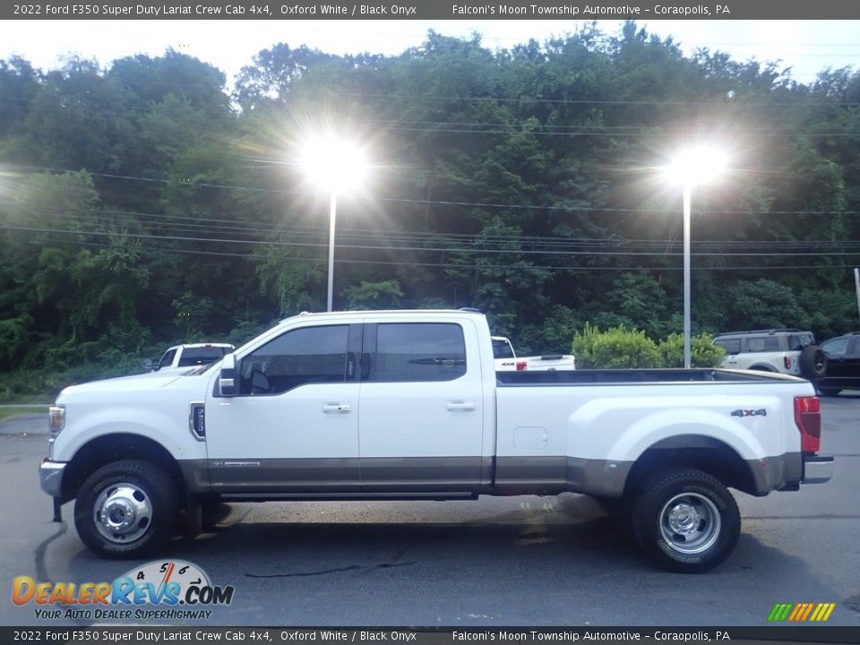 2022 Ford F350 Super Duty Lariat Crew Cab 4x4 Oxford White / Black Onyx Photo #5