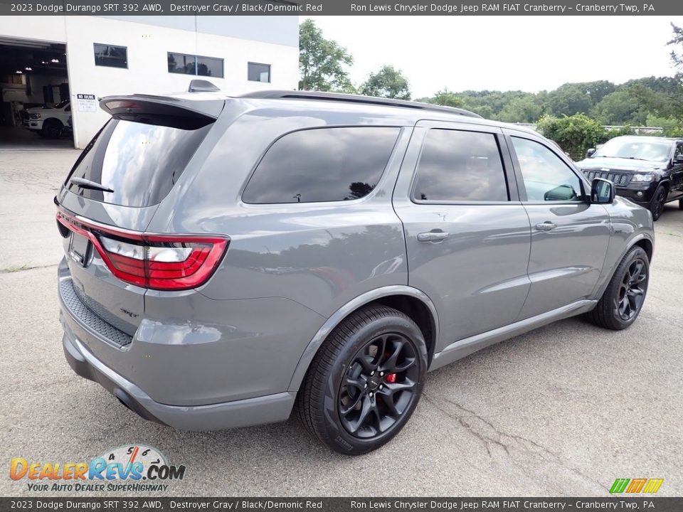 2023 Dodge Durango SRT 392 AWD Destroyer Gray / Black/Demonic Red Photo #5