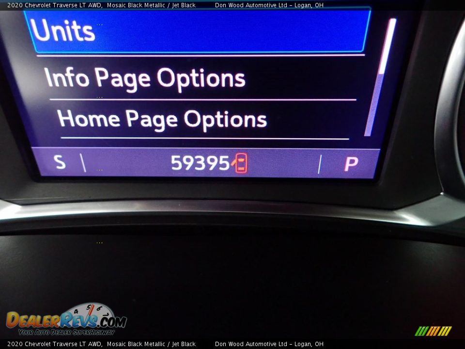 2020 Chevrolet Traverse LT AWD Mosaic Black Metallic / Jet Black Photo #23