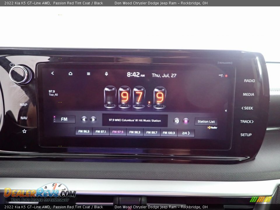 2022 Kia K5 GT-Line AWD Passion Red Tint Coat / Black Photo #3