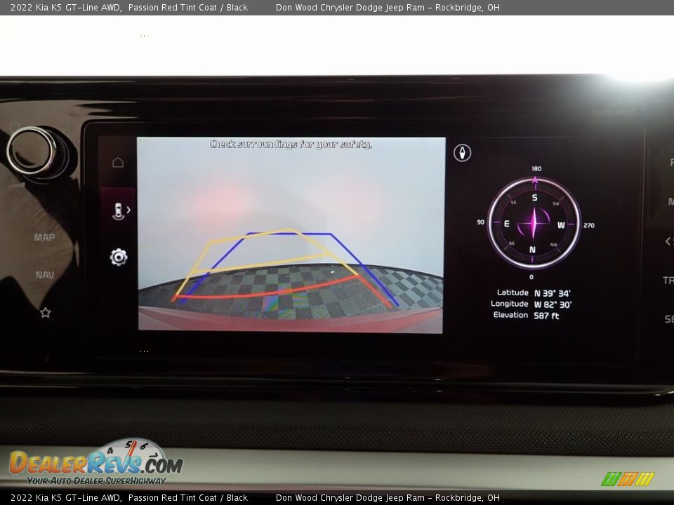 2022 Kia K5 GT-Line AWD Passion Red Tint Coat / Black Photo #6
