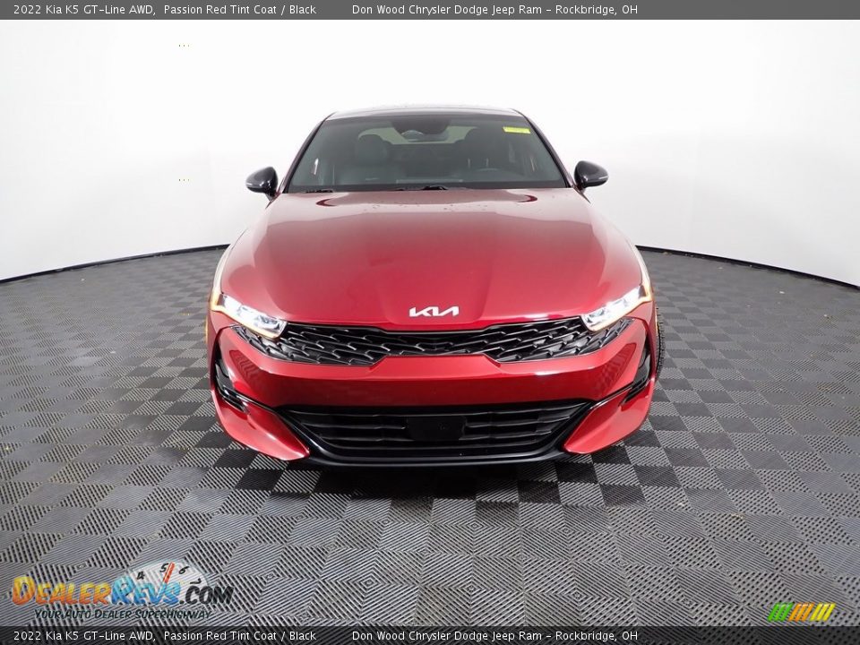 2022 Kia K5 GT-Line AWD Passion Red Tint Coat / Black Photo #8