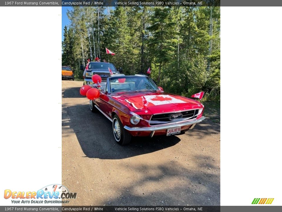 1967 Ford Mustang Convertible Candyapple Red / White Photo #4