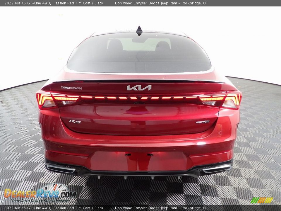 2022 Kia K5 GT-Line AWD Passion Red Tint Coat / Black Photo #11