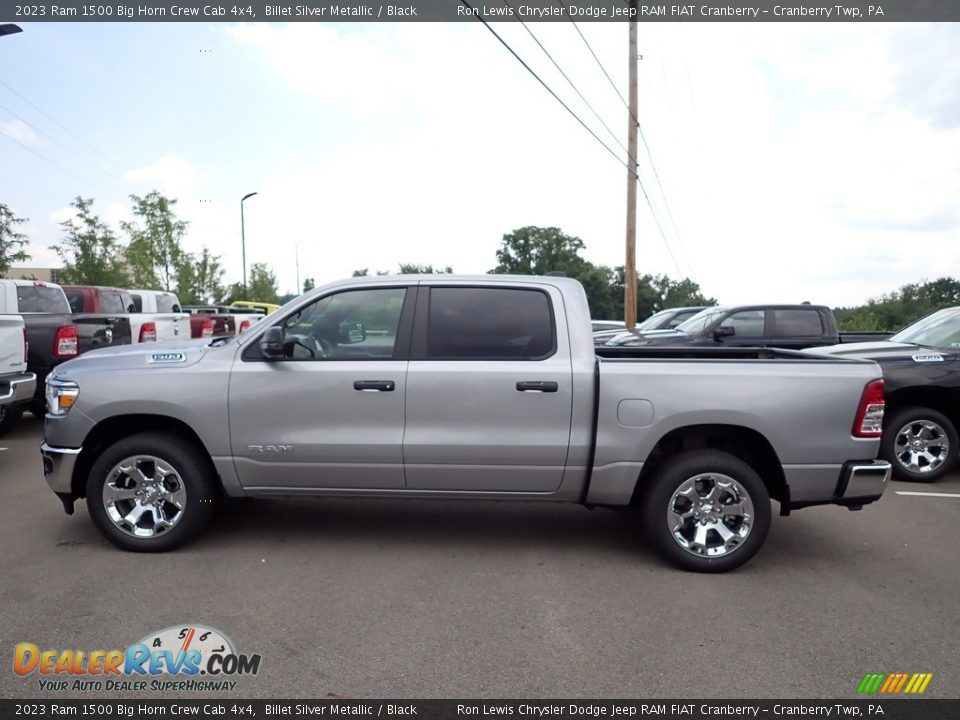 2023 Ram 1500 Big Horn Crew Cab 4x4 Billet Silver Metallic / Black Photo #2