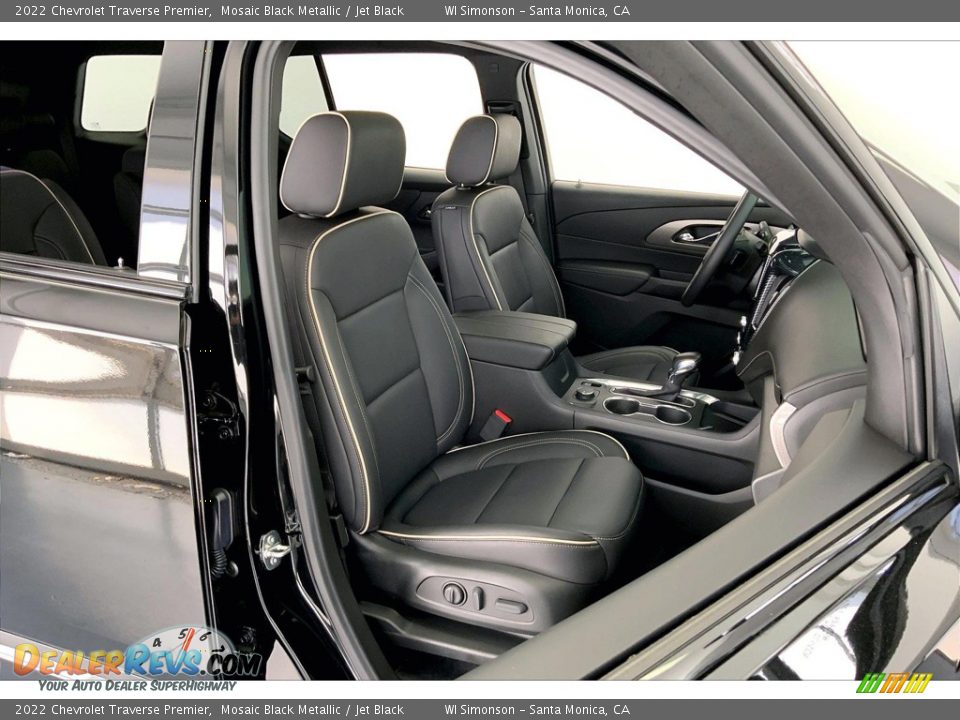 Jet Black Interior - 2022 Chevrolet Traverse Premier Photo #6