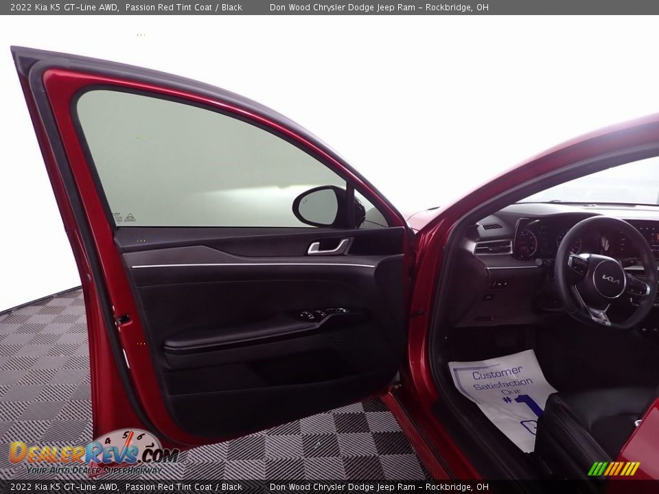 2022 Kia K5 GT-Line AWD Passion Red Tint Coat / Black Photo #15