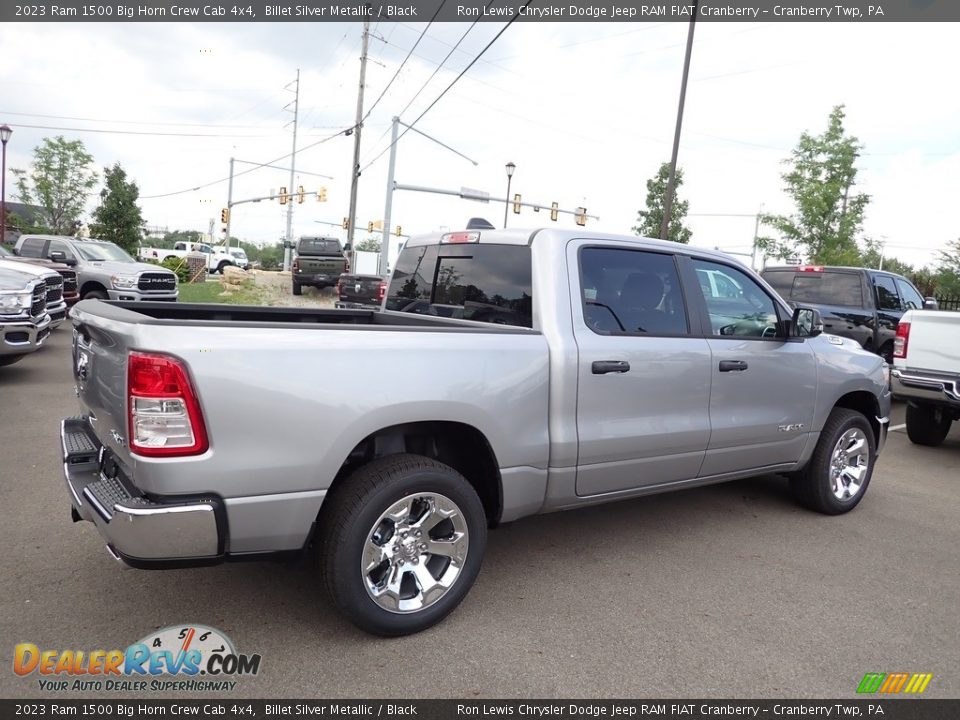 2023 Ram 1500 Big Horn Crew Cab 4x4 Billet Silver Metallic / Black Photo #5